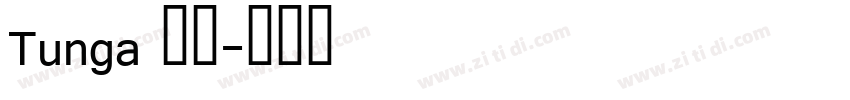 Tunga 常规字体转换